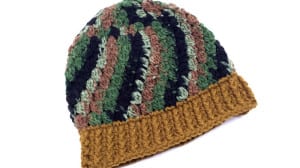 Crochet Camouflage Kids Hat Pattern