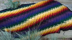 Catherine Wheel Stitch Crochet Afghan