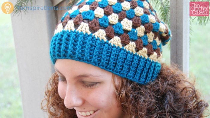Crochet Granny Stripes Hat Pattern