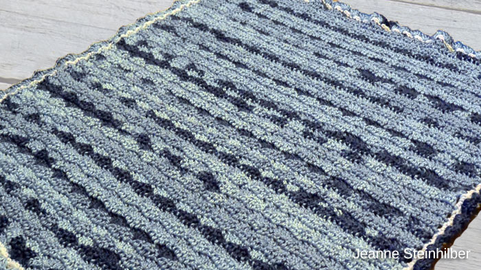 Blue Waves Crochet Baby Blanket Pattern