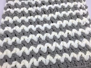Trendy Crochet Baby Blanket by Mikey