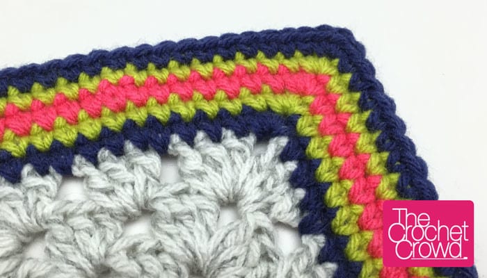 Single Crochet Granny Square Border Pattern