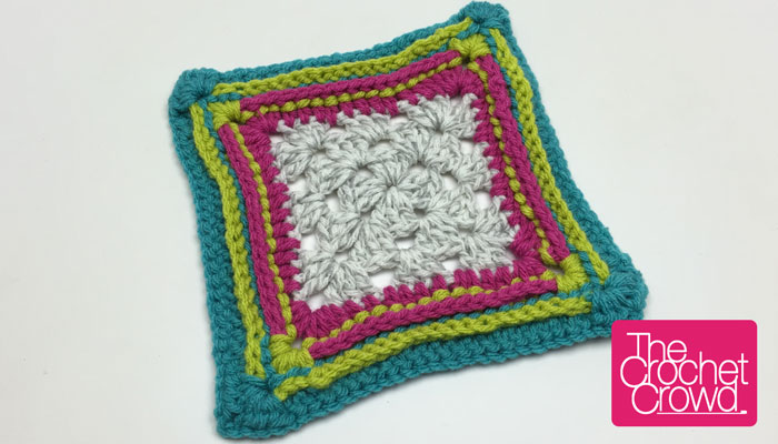 Birthday Cake Granny Square Border Pattern