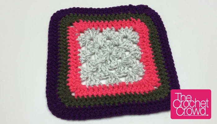 Double Crochet Granny Square Border Pattern