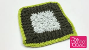 Rib Stitch Granny Square Border Pattern