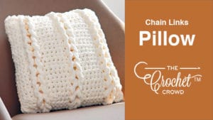 Crochet Chain Links Pillow