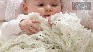 Crochet Fluffy Meringue Baby Blanket