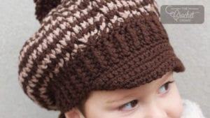 Crochet Newsboy Hat