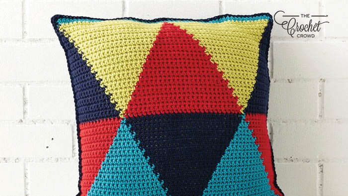 Crochet Bold Angles Pillow