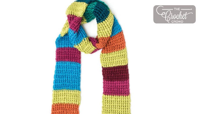 Crochet Ribbed Mood Scarf