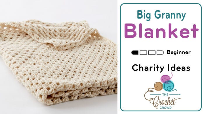 Crochet Big Granny Square Blanket Pattern