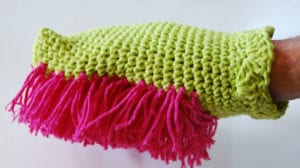 Dusting Mitt crocheted by Jeanne Steinhilber