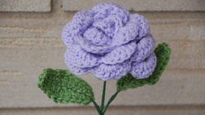 Crocheted Rose by Jeanne Steinhilber for Mother's Day