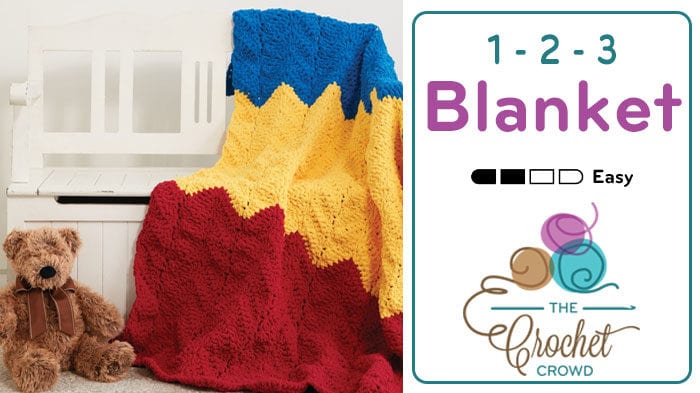 Crochet 1-2-3 Blanket Pattern
