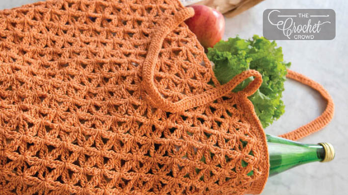 Crochet Lacy Market Bag