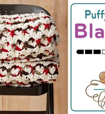 Crochet Puffy Stitch Blanket