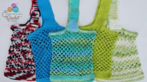 Market Bags crocheted by Jeanne Steinhilber