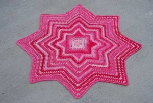 Square Blanket crocheted by Jeanne Steinhilber