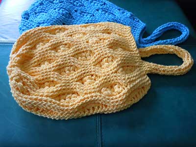 Rich Textures Tote crocheted by Jeanne Steinhilber