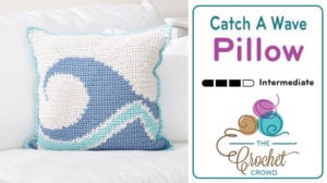 Crochet Catch A Wave Pillow