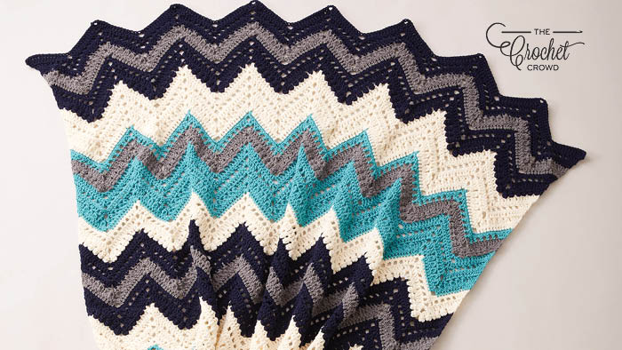 Crochet Chevron Charity Blanket