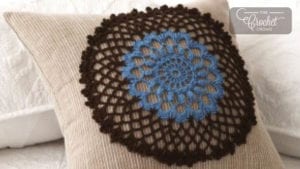 Crochet Doily Pillow