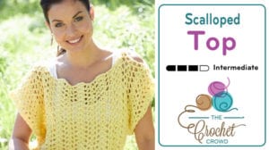 Crochet Scalloped Top