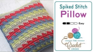 Crochet Spiked Stitch Pillow