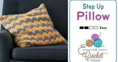 Crochet Step Up Pillow Pattern
