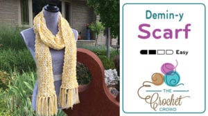 Easy Wool Blend Crochet Scarf