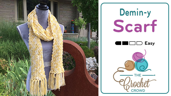 Easy Wool Blend Crochet Scarf