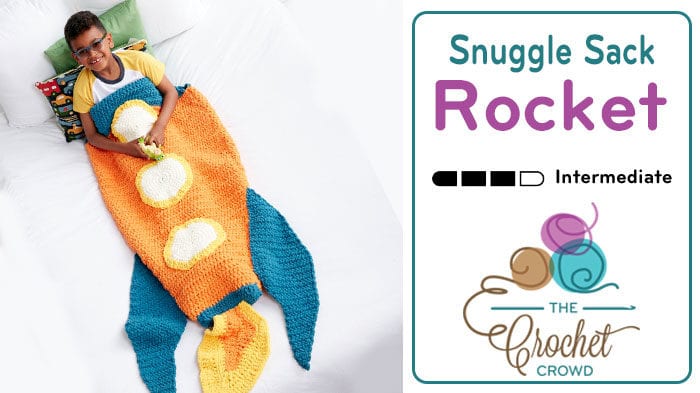 Crochet Rocket Snuggle Sack Pattern