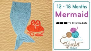 Crochet Baby Mermaid Tail with Bra Top