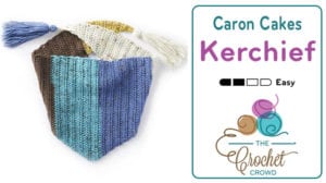 Crochet Kercheif Featuring Caron Cakes