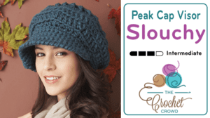 Crochet Visor Peak Cap