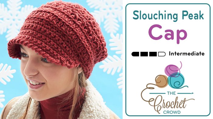 Crochet Slouching Peak Cap