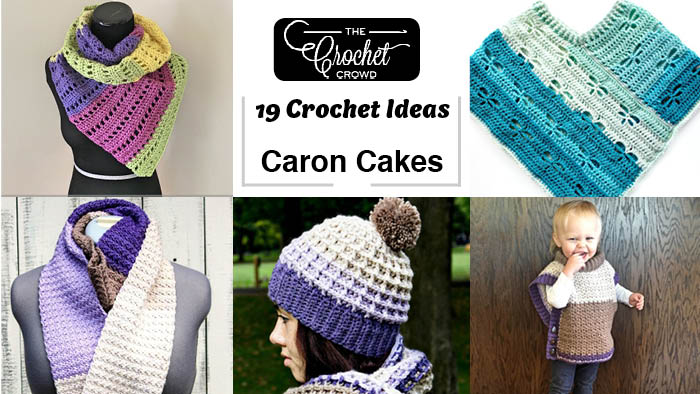 25 Marvelously Modern Crochet Patterns made with Caron Cakes Yarn