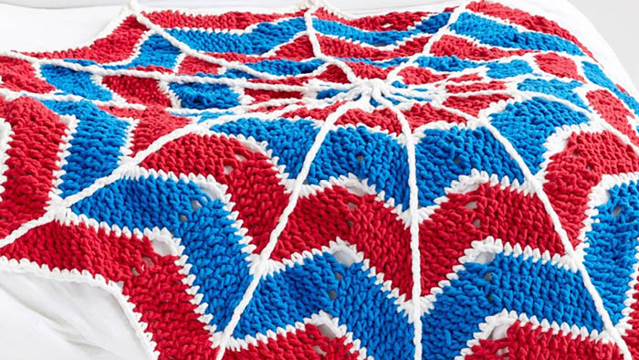 Crochet Spiderweb Blanket Pattern + Tutorial