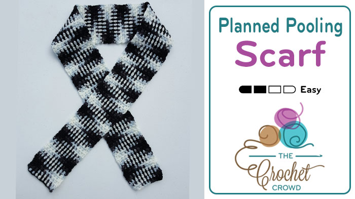 A Walker in the City Scarf: planned color pooling