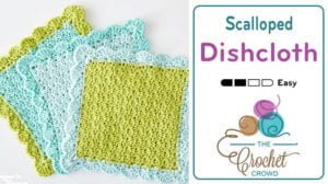 Crochet Scalloped Dishcloth Pattern