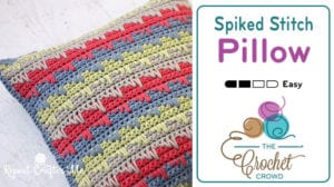 Crochet Spiked Stitch Pillow