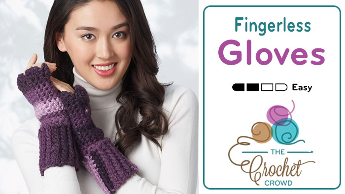 Crochet Chunky Fingerless Gloves Pattern + Tutorial