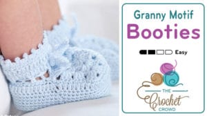 Granny Motif Booties, Vintage Booties