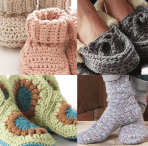 non slip crochet slippers