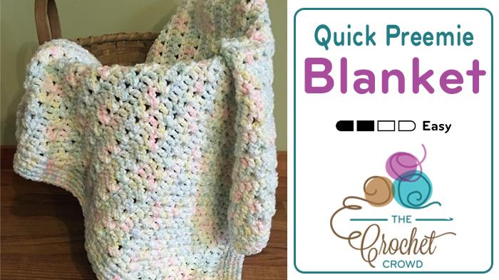 Crochet Quick Preemie Blanket Pattern
