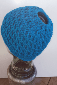 Crochet Frenzy Bun Hat by Laura Jean Bartholomew