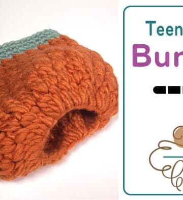 Crochet Teen or Adult Bun Hat
