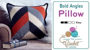 Crochet Bold Angles Pillow Pattern + Tutorial