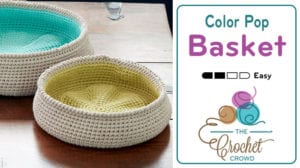 Crochet Color Pop Basket Bowls