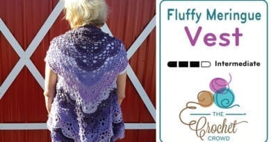 Crochet Fluffy Meringue Vest
